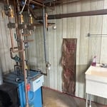 Old oil boiler to be removed