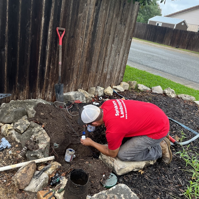 sprinkler installation