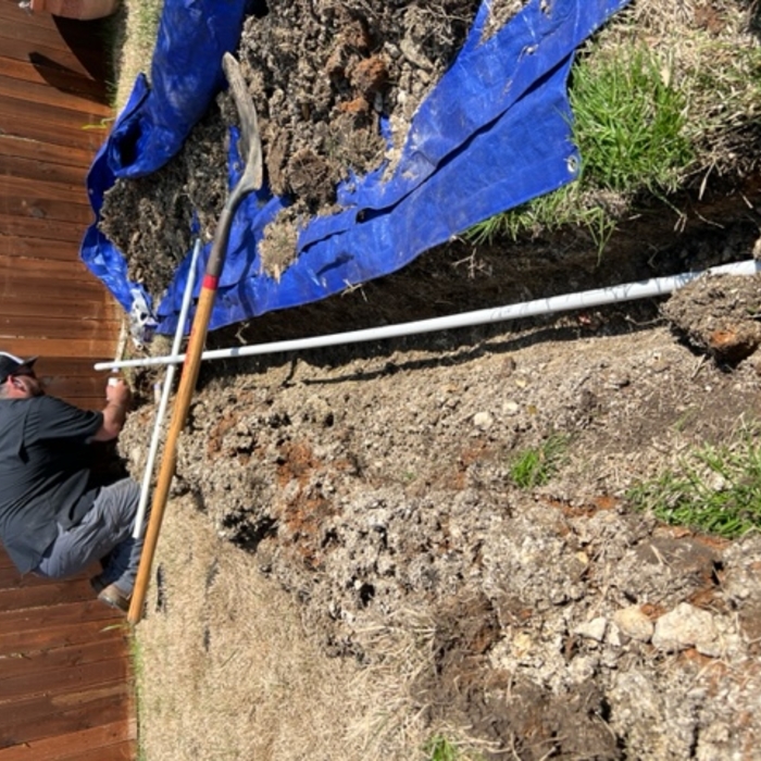 tying into existing lateral line