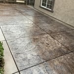 stamped patio