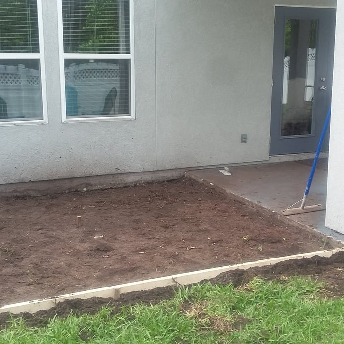 Framed patio