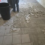kitchen tile removal