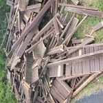 Junk removal from a large deck demo