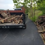 Loading the deck debris
