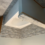 Jet Tub with Mosaic Tile and Granite Accents