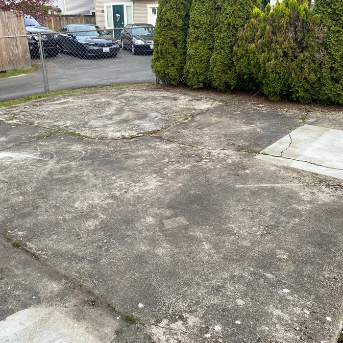 Concrete patio