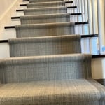Custom made stair runner from Nourison