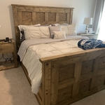 Custom California king bed frame