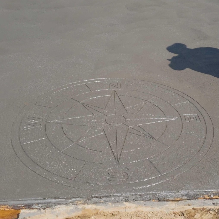 Custom concrete finish