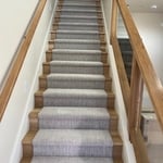 Custom Carpet Runner on Stairs