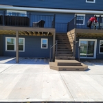 Composite decking with Dog gate!