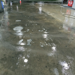 Gas pump area