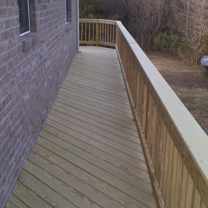 deck and railing