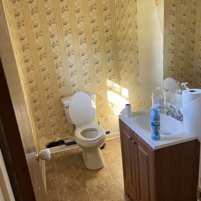Before bathroom two