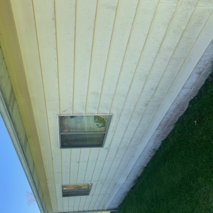 Garage side before
