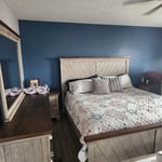 Cabinets, stairs, walls
