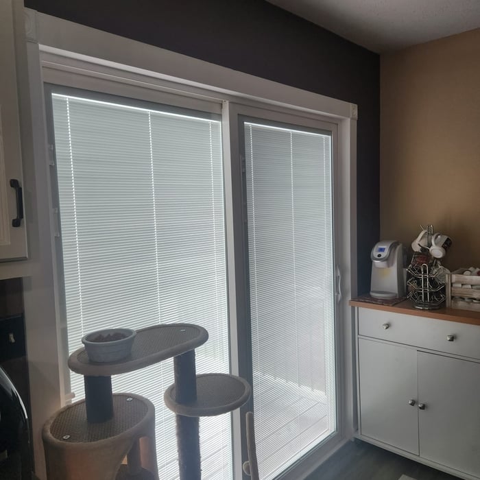 Cabinets, stairs, walls
