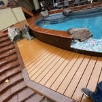 New deck prior to railing