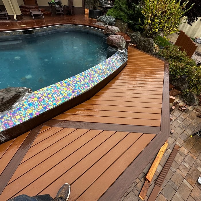 New deck prior to railing