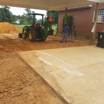 Lexington carport slab