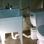 toilet in basement