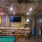 man cave garage transformation