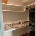 shelf and counter