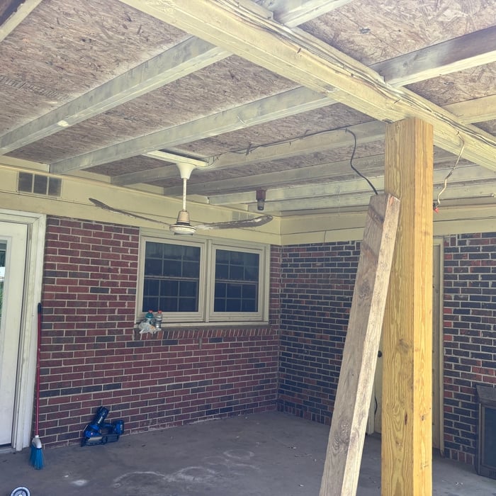 Vinyl soffit install