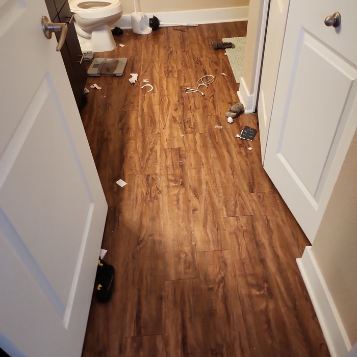 Before and after cleaning