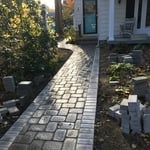 walkway in pavers