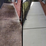 Walkway Pressure Washed