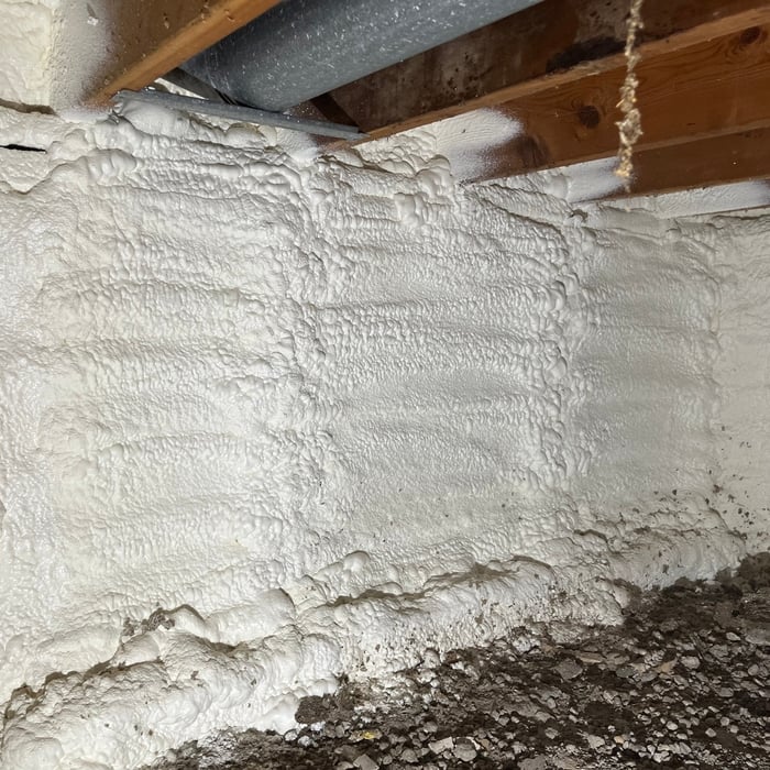 Closed Cell Spray Foam in a Crawl Space