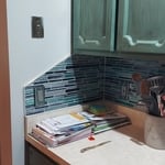 Custom Glass Backsplash