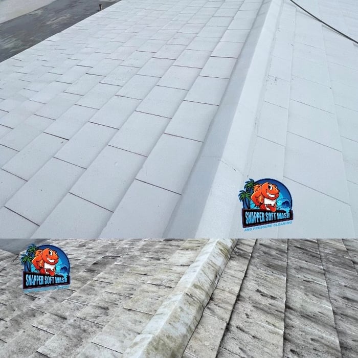 White Flat Tile Roof