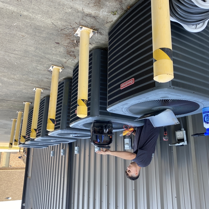 Servicing exterior coils
