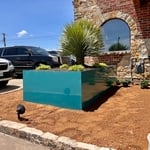 Custom steel planters