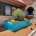 Custom steel planters