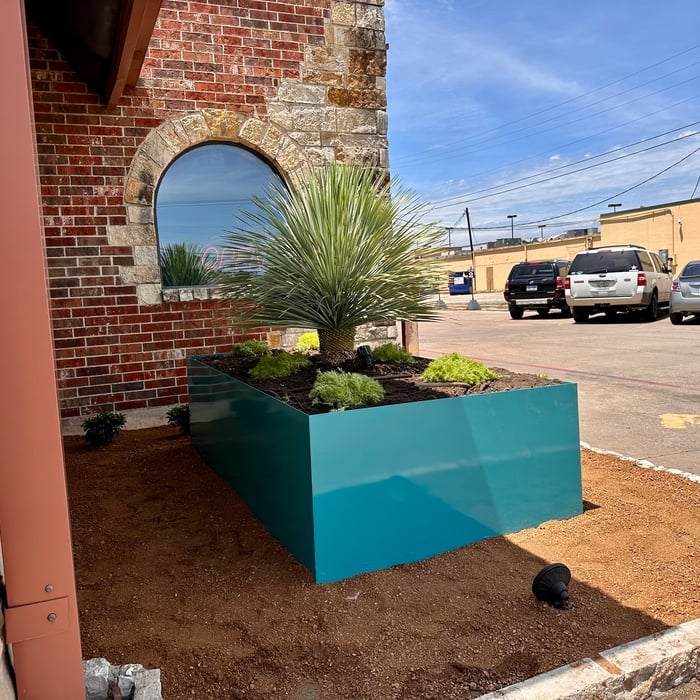 Custom steel planters