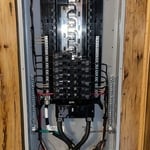 Panel being wired