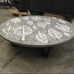 48" top with Tobacco Leaf Imprints