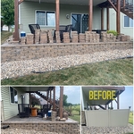 Retaining Wall Around Patio