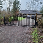 Custom Metal Double Swing Gate