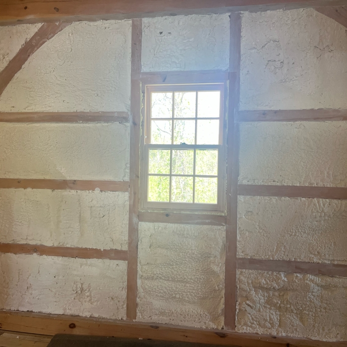 4" Open Cell Spray Foam / Trimmed