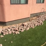 Finished stem wall repair