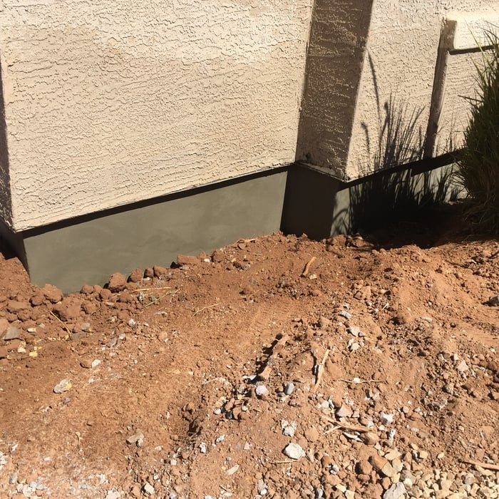 Repaired stem wall