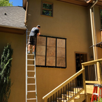 Railing and frame