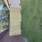 Residential wood fence