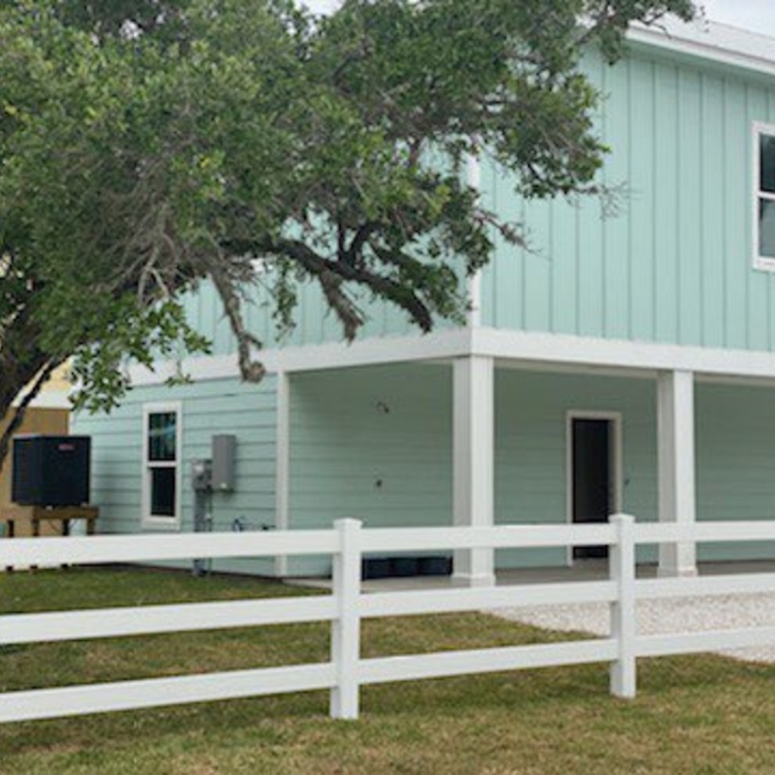 New exterior landscaping