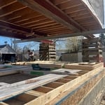South and north wall frame