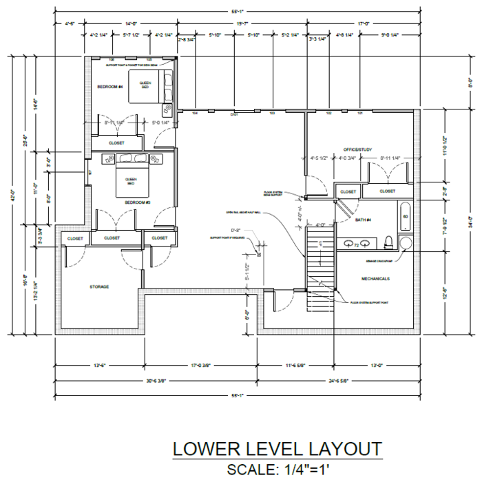 LOWER LEVEL LAYOUT
